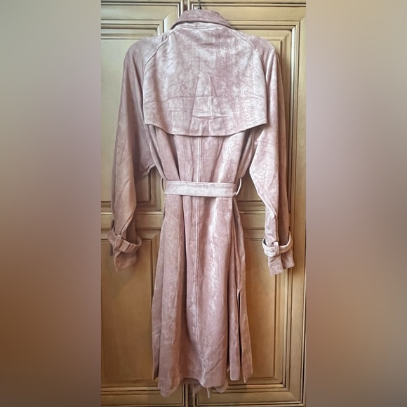 NWT Revolve OAT New York Faux Suede Trench Coat - Picture 7 of 11